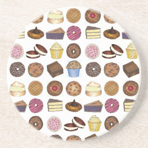 Bake Sale Cupcake Brownie Pie Kuchen gebacken gute Getränkeuntersetzer