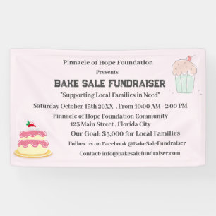 Bake Sale Fundraiser Banner