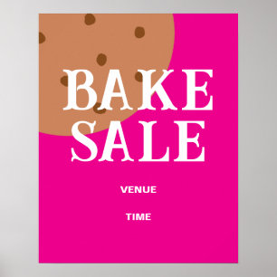 Bake-Sale-Zeichen, Niedliche Bake-Sale-Ankündigung Poster