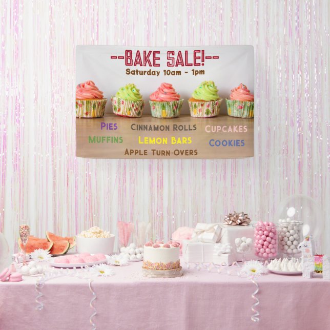 Bake Sale! Zeile für Skripte anpassen Banner (Party)