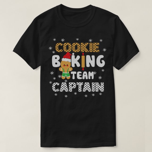Bake Squad Weihnachtskochtopf Backteam Kapitän Ba T-Shirt (Design vorne)