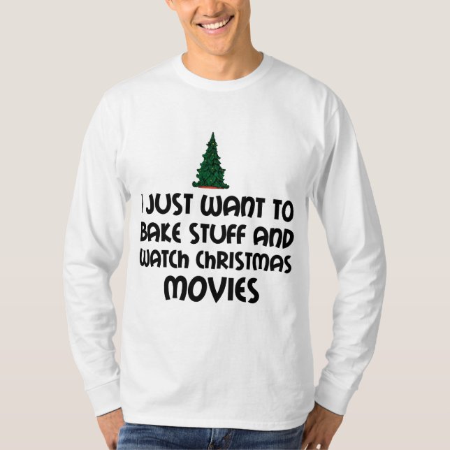 BAKE STUFF WATCH CHRISTMAS FILME T-Shirt (Vorderseite)