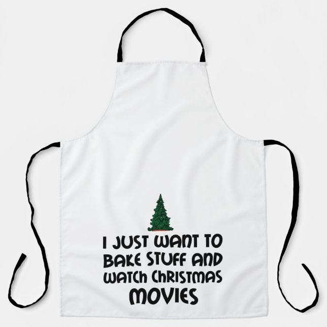 BAKE STUFF WATCH CHRISTMAS MOVIES SCHÜRZE (Vorderseite)