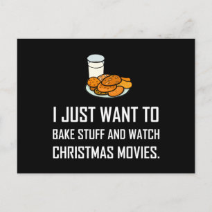 Bake Stuff Weihnachtsfilme ansehen Feiertagspostkarte