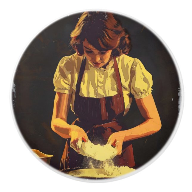 Bake Vintag Keramikknauf (Vorderseite)