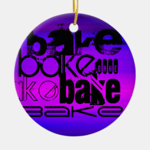 Bake; Violet Blue und Magenta Keramikornament