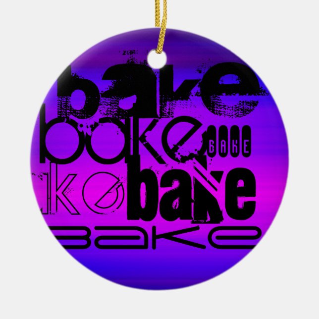 Bake; Violet Blue und Magenta Keramikornament (Vorne)