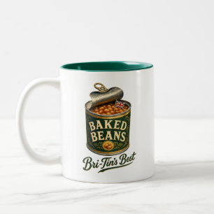 Baked Beans Bri-Tins Best Vintage Blechdose Zweifarbige Tasse