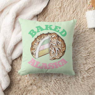 Baked Bombe Alaska Ice Cream Cake Dessert Futter Kissen