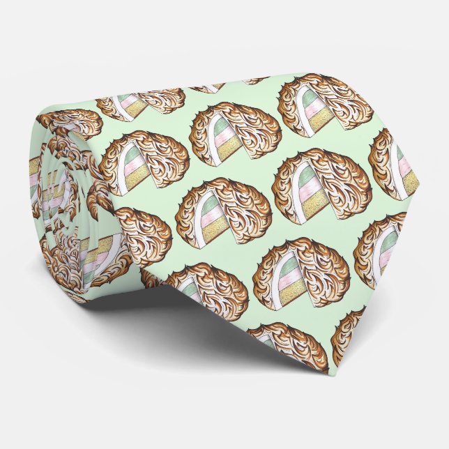 Baked Bombe Alaska Ice Cream Cake Dessert Futter Krawatte (Gerollt)