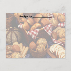 Baked Breads Rezept 2 Blank Card Postkarte