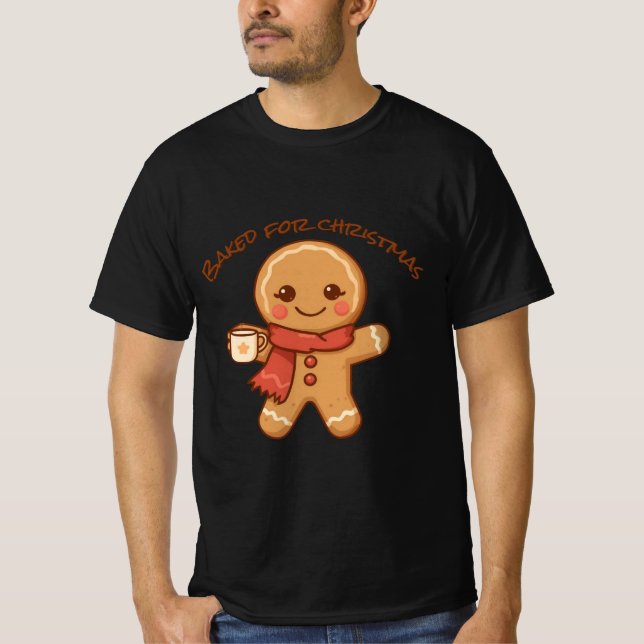 Baked for Christmas – Holiday Cookies Design T-Shirt (Vorderseite)