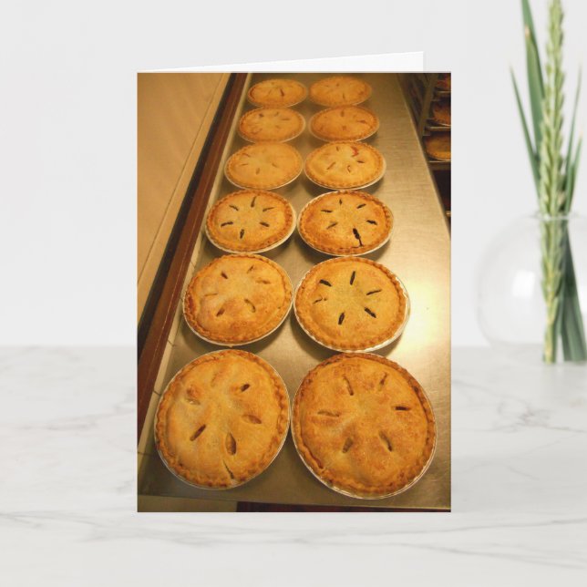 "Baked Pies" Dankeschön Karte (Vorderseite)