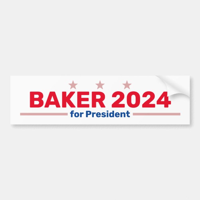 Baker 2024 Autoaufkleber (Vorne)