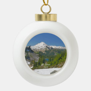 Baker Alpenlandschaft Foto Keramik Kugel-Ornament