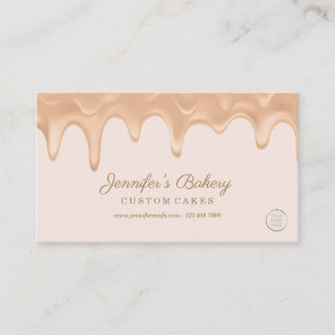 Baker Bäckerei Frosting Tropfen Streusel Logo Visitenkarte