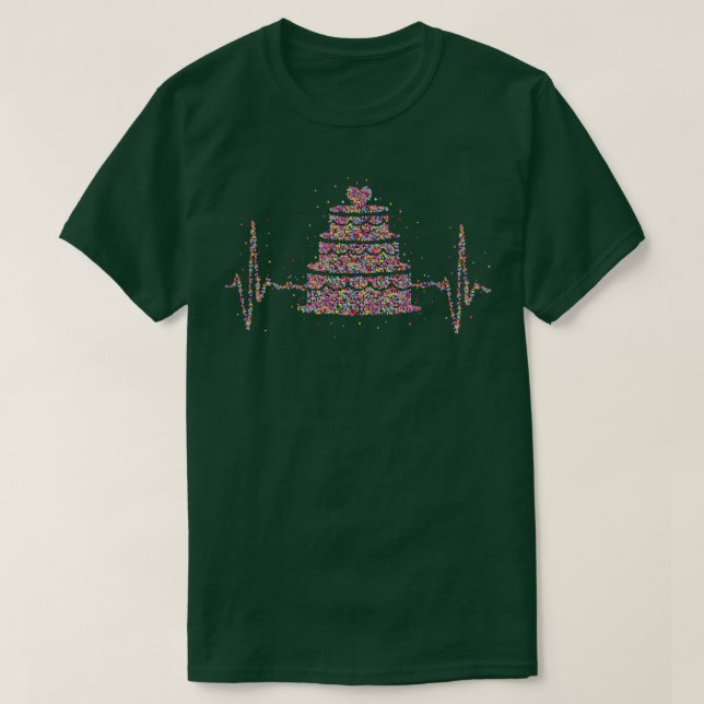 Baker Baker Heartbeat - Geschenkidee T-Shirt (Design vorne)