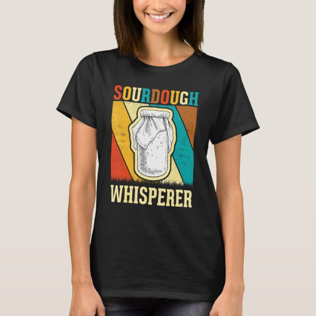 Baker Brotbackautomat   Retro Sauerteig-Flüsterer T-Shirt (Vorderseite)