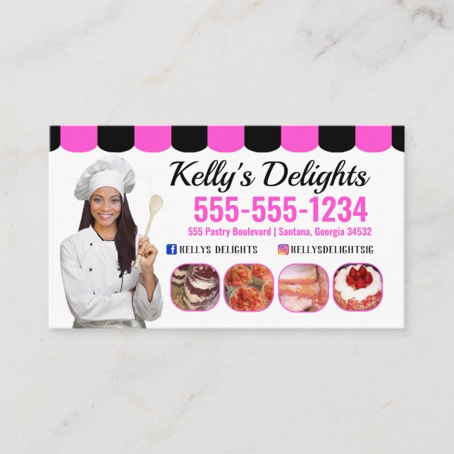 Baker Business Card Visitenkarte (Vorderseite)