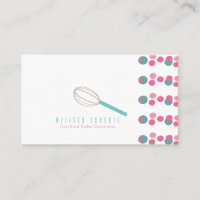 Baker Cake Logo Bakery Whisk Dots