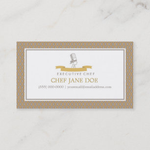 Baker Chef Calling Card Visitenkarte Telefonnummerkarte
