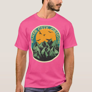 Baker City Oregon Berge Retro Vintage T-Shirt