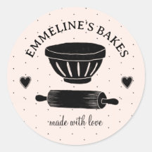 Baker Cook Illustriert Rolling Button aus Liebe