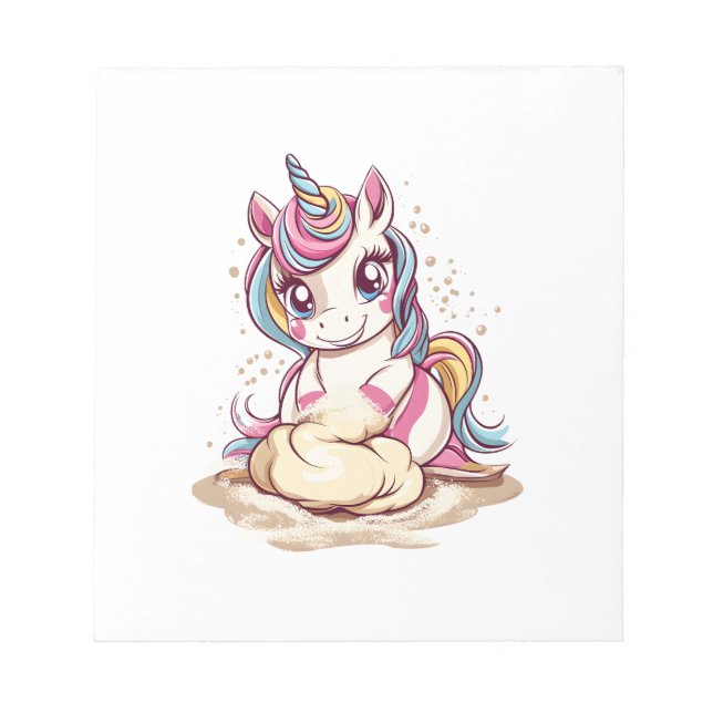 Baker Dough Unicorn (1) Notizblock (Vorderseite)