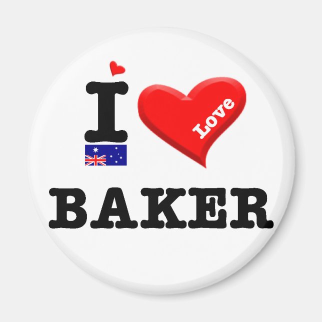 BAKER - I Liebe Magnet (Vorne)