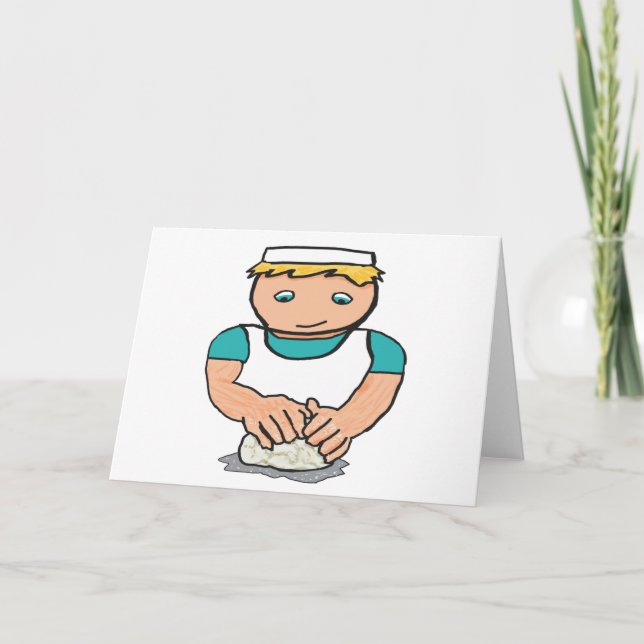 Baker Knetteig zum Backen von Brot Karte (Vorderseite)