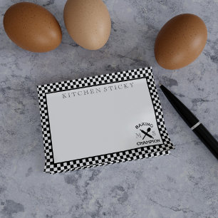 Baker Koch Backen Champion Küche Post it Notes Post-it Klebezettel