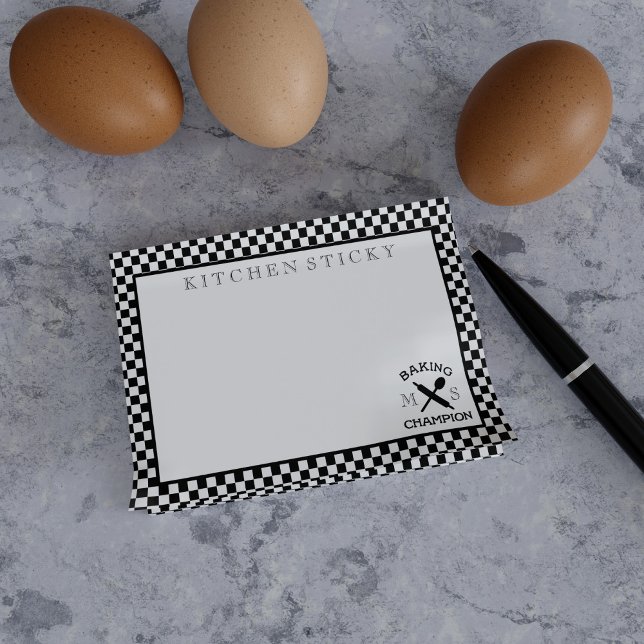 Baker Koch Backen Champion Küche Post it Notes Post-it Klebezettel (Von Creator hochgeladen)