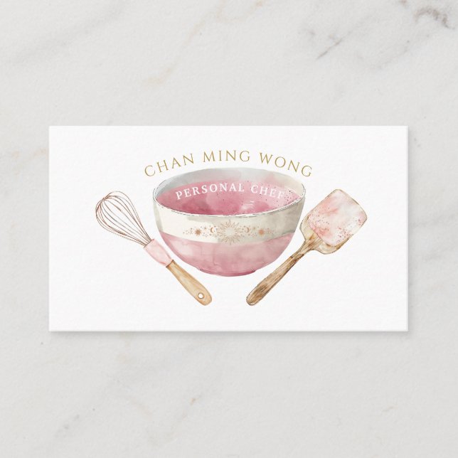 Baker Koch Caterer Business Card Visitenkarte (Vorderseite)