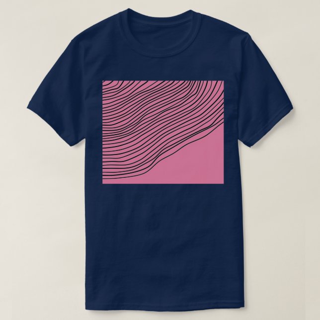 Baker Miller Pink Abstrakt Stripes Edition T-Shirt (Design vorne)