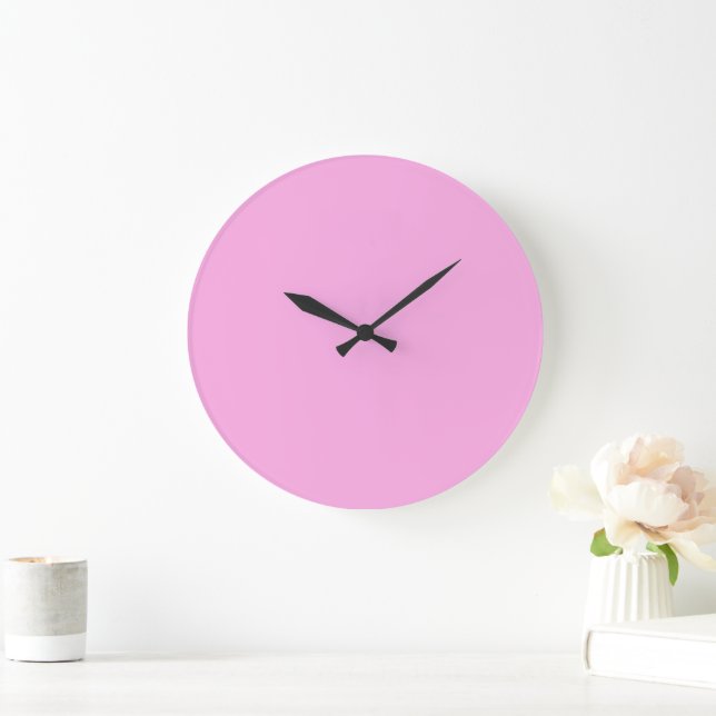 Baker Miller Pink Große Wanduhr (Zuhause)