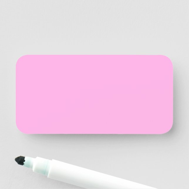 Baker Miller Pink Namensschild (Beispiel)
