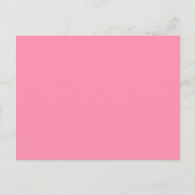Baker-Miller pink (Vollfarbe) Einladungspostkarte (Vorderseite)