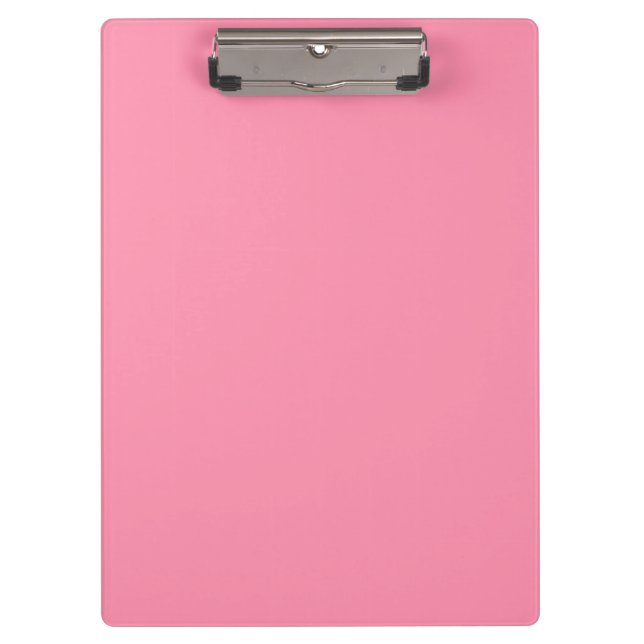 Baker-Miller pink (Vollfarbe) Klemmbrett (Vorderseite)
