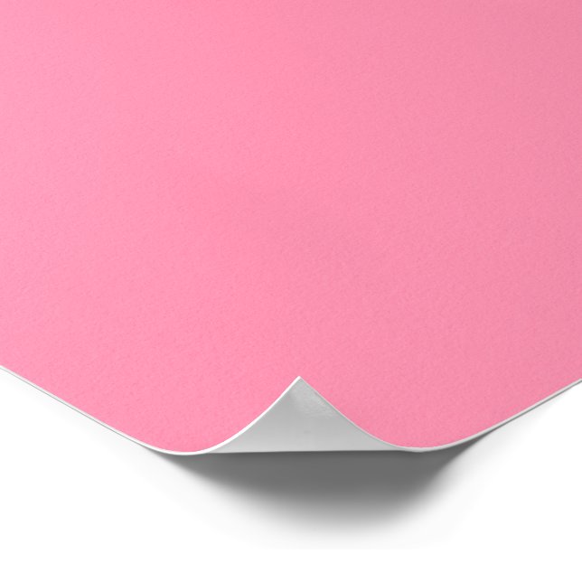 Baker-Miller pink (Vollfarbe) Poster (Ecke)