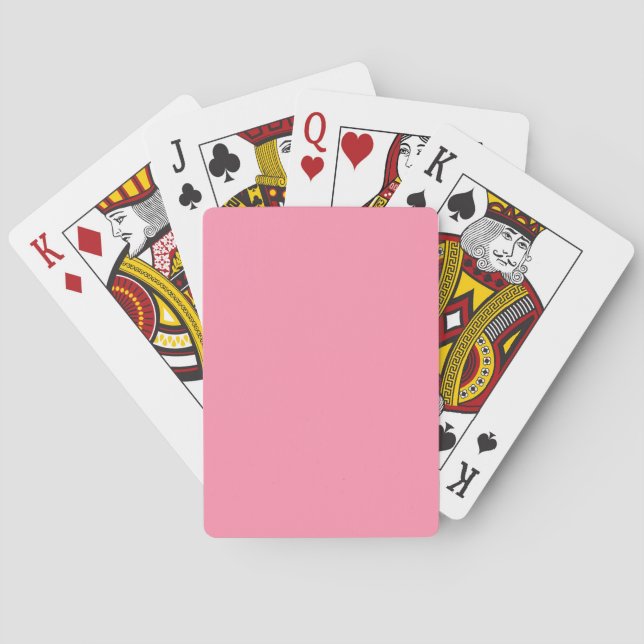 Baker-Miller pink (Vollfarbe) Spielkarten (Rückseite)