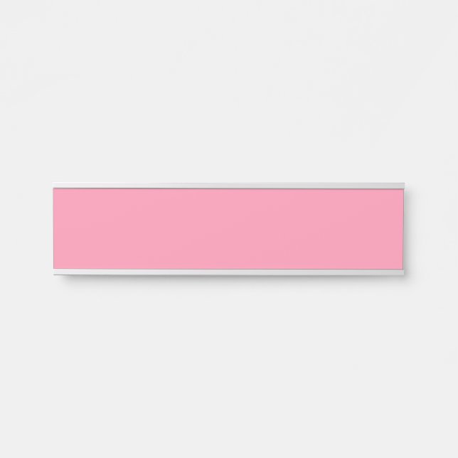 Baker-Miller pink (Vollfarbe) Türschild (Vorderseite )