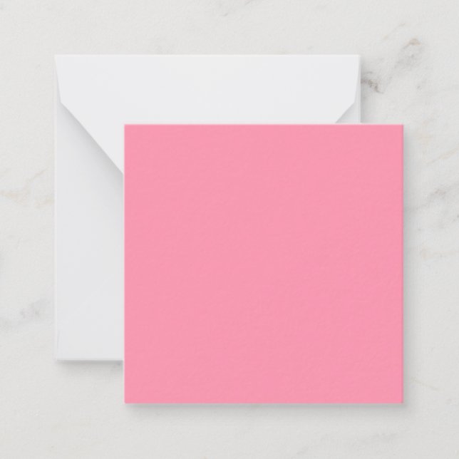 Baker Miller Rosa Farbe Mitteilungskarte (Vorderseite)