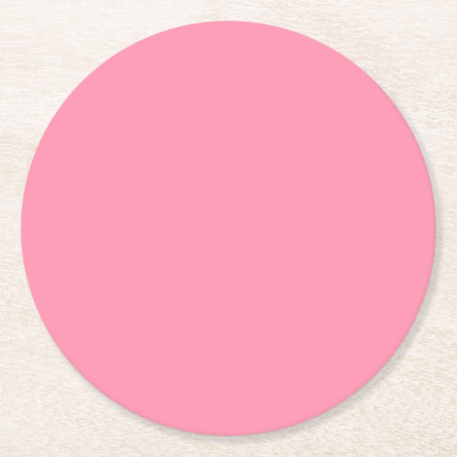 Baker Miller Rosa Farbe Runder Pappuntersetzer (Vorderseite)