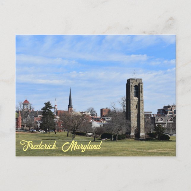 Baker Park Frederick Maryland Postkarte (Vorderseite)