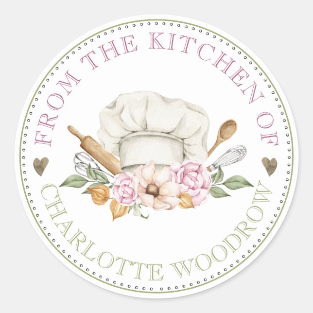 Baker Pastry Köche Tools Sticker (Vorderseite)