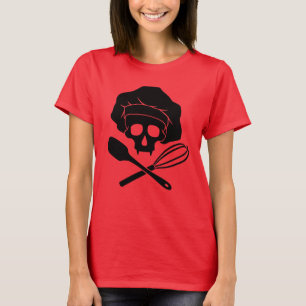 Baker-Schädel mit Toque T-Shirt
