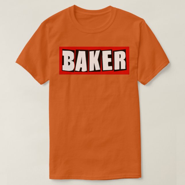 Baker-Skateboard T-Shirt (Design vorne)