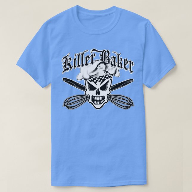 Baker Skull 2 Killer Baker und Crossed Whisky T-Shirt (Design vorne)
