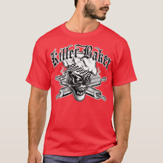 Baker Skull 5 Killer Baker und Crossed Rolling But T-Shirt