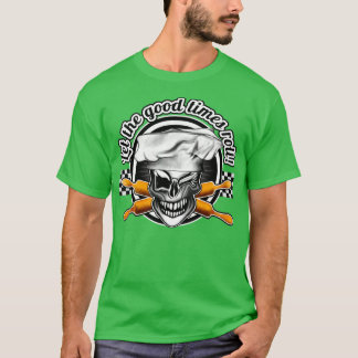 Baker Skull 6 Lasse die guten Zeiten rollen T-Shirt